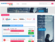 Tablet Screenshot of bumpercoupon.com